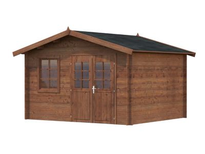 Abri de jardin Palmako Valentine en bois coloris marron ép.28 mm 15,4 m²