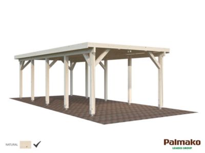 Abri d'auto en bois Karl Palmako 23,1m²