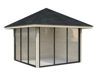 Abri de jardin en bois épicéa Bianca Palmako 8,3m² H. 3,23m x l. 3,84m
