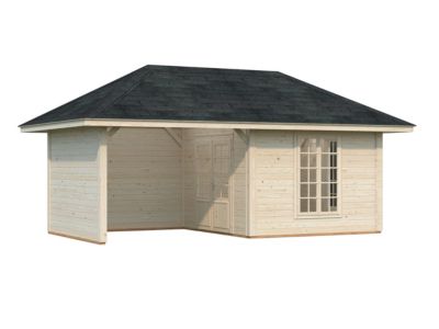 Abri de jardin en bois épicéa Bianca Palmako 16,6m² H. 3,23m x l. 6,72m