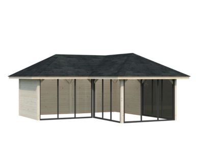 Abri de jardin en bois épicéa Bianca Palmako 24,9m² H. 3,23m x l. 6,72m