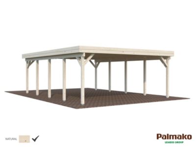 Abri d'auto en bois Karl Palmako 40,6m²