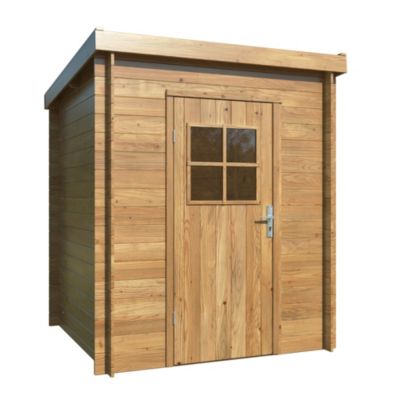 Abri de jardin White Wood Zoé 1 bois traité autoclave marron ép.19mm surface totale 3 2m²