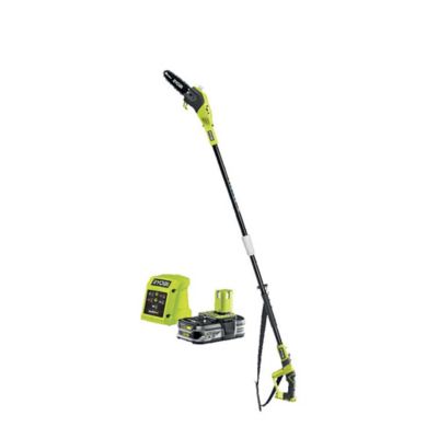 Elagueur sur perche sans fil sur batterie Ryobi 18V 20 cm (avec 1 batterie et 1 chargeur)