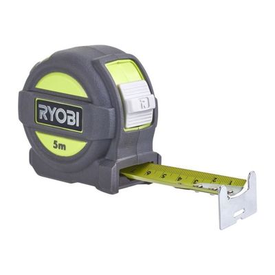 Mètre ruban RYOBI RTM5M 5 Largeur 25 mm Crochet sécurisé - vue 10