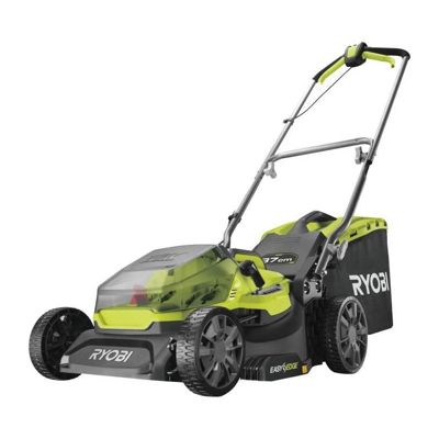 Tondeuse poussée RYOBI 18V One+ - 2 Batteries 4.0Ah - Chargeur - RY18LM37A-240