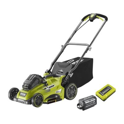 RYOBI Tondeuse 36V Power Assist™ Ø coupe 40 cm ramassage et mulching + batterie 6 0 Ah High Energy et chargeur RLM36X41H60PG - vue 8