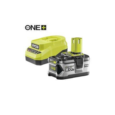 Pack batterie RYOBI 18V One+ 50Ah LithiumPlus 1 chargeur rapide 2.0Ah RC18120A 150 - vue 3