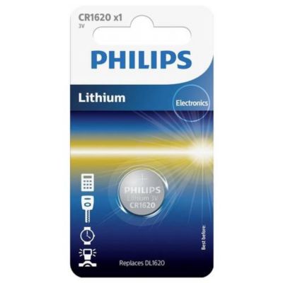 Philips Pile bouton CR 1620 3 V 1 pc lithium Minicells - vue 2
