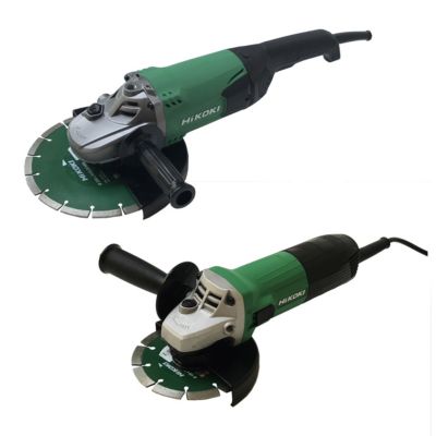 Meuleuse Hikoki avec disques diamant âŒ€125mm 600W et âŒ€230mm 2000W