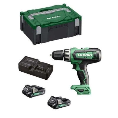 Perceuse visseuse sans fil Hikoki DV18DFWQZ 18 V 2x2 0 Ah accu.