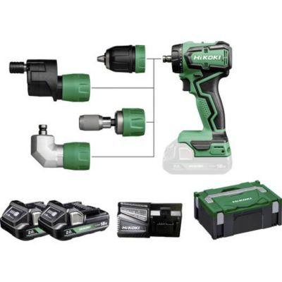 Perceuse visseuse sans fil Hikoki DS18DDQWRZ 18 V 2x2 0 Ah accu. - vue 3