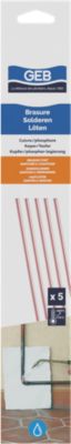 5 baguettes brasure Cuivre/Phosphore Geb