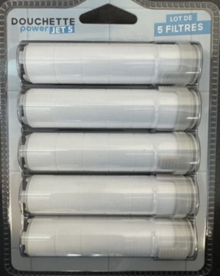 5 cartouches filtrantes pour douche 24 mm Venteo