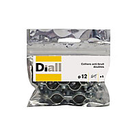 5 colliers anti-bruit double Diall ø12 mm
