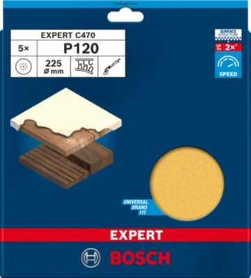Bosch Accessories Pack 50 Disques Abrasifs C470 Ø150 Mm Grain 320 – Ponçage Bois, Peinture, Vernis, Mastic