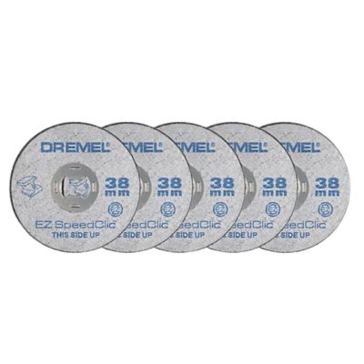 5 disques métaux à tronçonner Dremel SpeedClic 38 mm