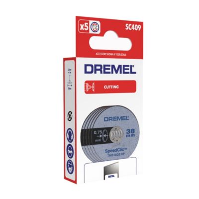5 disques minces à tronçonner Dremel SpeedClic