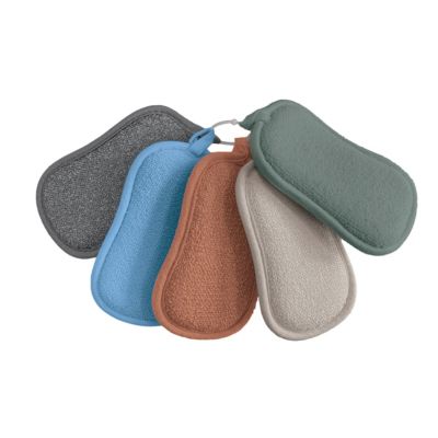 5 éponges en microfibre double-face MSV