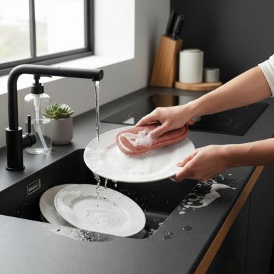 5 éponges en microfibre double-face MSV