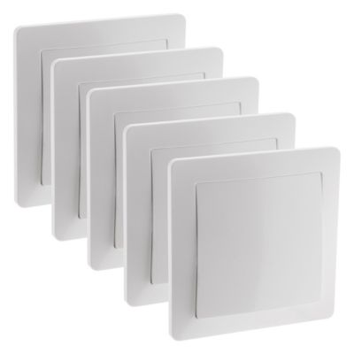 5 interrupteurs encastrés blancs Zenitech