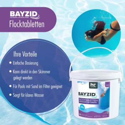 5 Kg BAYZID Floculant en galets (100g)x1