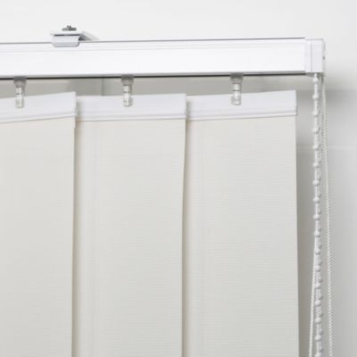 5 lamelles verticales orientables 89mm pour store californien blanc sans chaînette H.260cm, Madeco Screen