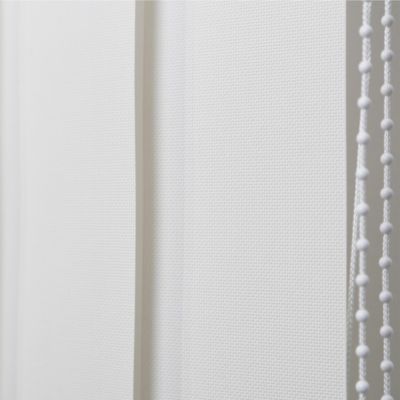 5 lamelles verticales orientables 89mm pour store californien blanc sans chaînette H.260cm, Madeco Screen