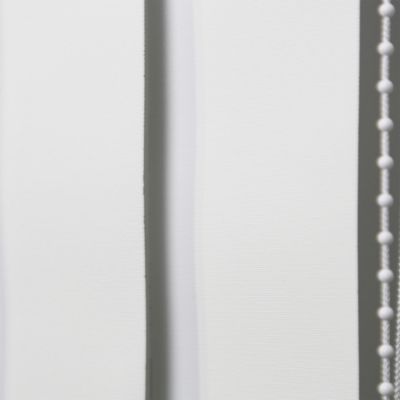 5 lamelles verticales orientables 89mm pour store californien blanc sans chaînette H.260cm Madeco
