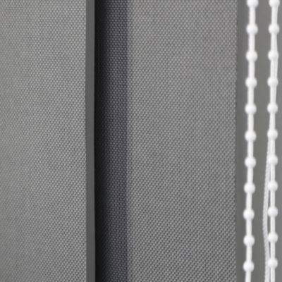 5 lamelles verticales orientables 89mm pour store californien gris chiné sans chaînette H.260cm, Madeco Screen