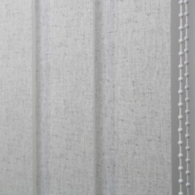 5 lamelles verticales orientables 89mm pour store californien gris chiné sans chaînette H.260cm, Madeco