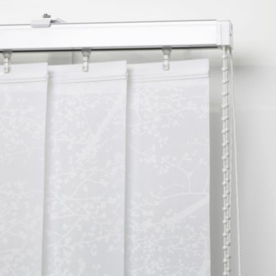5 lamelles verticales orientables 89mm pour store californien motif arbre sans chaînette H.260cm, Madeco