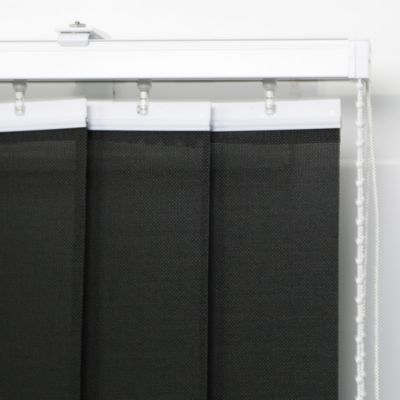 5 lamelles verticales orientables 89mm pour store californien noir sans chaînette H.260cm, Madeco Screen
