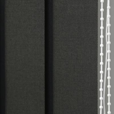 5 lamelles verticales orientables 89mm pour store californien noir sans chaînette H.260cm, Madeco Screen
