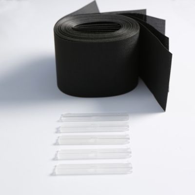 5 lamelles verticales orientables 89mm pour store californien noir sans chaînette H.260cm, Madeco Screen