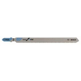 5 lames de scie sauteuse HSS 132 mm pour le métal T318A - BOSCH - 2608631319