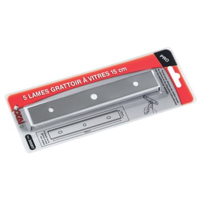 5 lames pour gratte vitres OCAI 15 cm