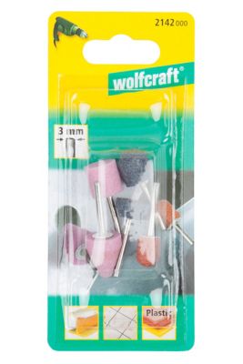 5 meules Wolfcraft pour perceuse et mini-outillage électrique