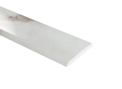 5 Plinthes carrelage blanc brillant L.60 x l.8 cm, Aria