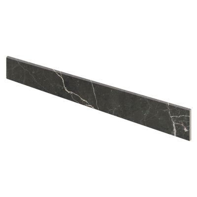 5 plinthes en carrelage effet marbre noir L.61 x l.7,5 cm Stone
