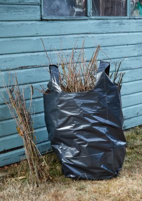 5 sacs à gravats ultra-résistants noir 130L