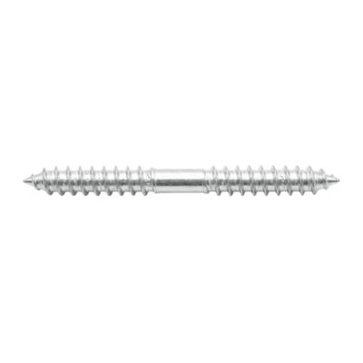 5 vis double filet bois acier zingué Diall Ø5 x L.40 mm