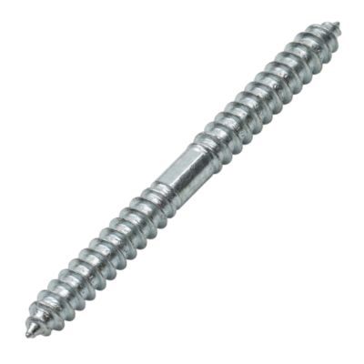 5 vis double filet pour bois acier zingué Diall Ø6 x l.80mm