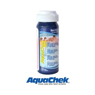 50 bandelettes d'analyse Aquachek Spa 6 en 1 - lot de 50, référence 552244