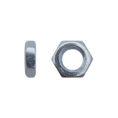 50 Ecrous Hexagonaux Bas M20 mm - 4035 - 4 - Zingué blanc - D-Work