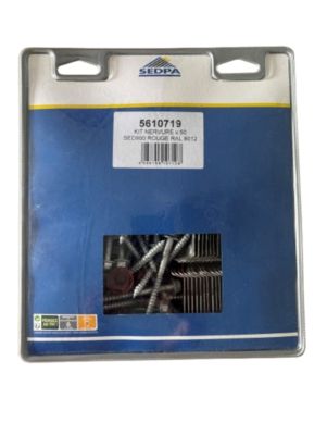 50 fixations plaque acier anthracite - Sedpa France