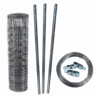 50 m clôture de protection , 160/15/15+ poteaux + fil de tension Aquagart