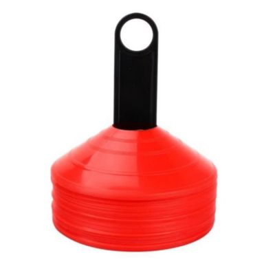 50 PCS Coupelles, Cônes, Plots d'Entrainement et de Marquage Tout Type de Sport D. 20 x Ht. 5 cm 26 Gr Avec Support - D-Work