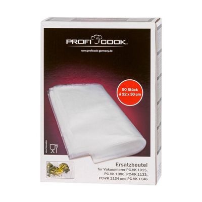 50 Sacs hermétiques 22 x 30 cm Proficook pour PC-VK 1015/1080/1133/1134/1146