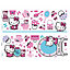 50 Stickers scintillants Hello Kitty